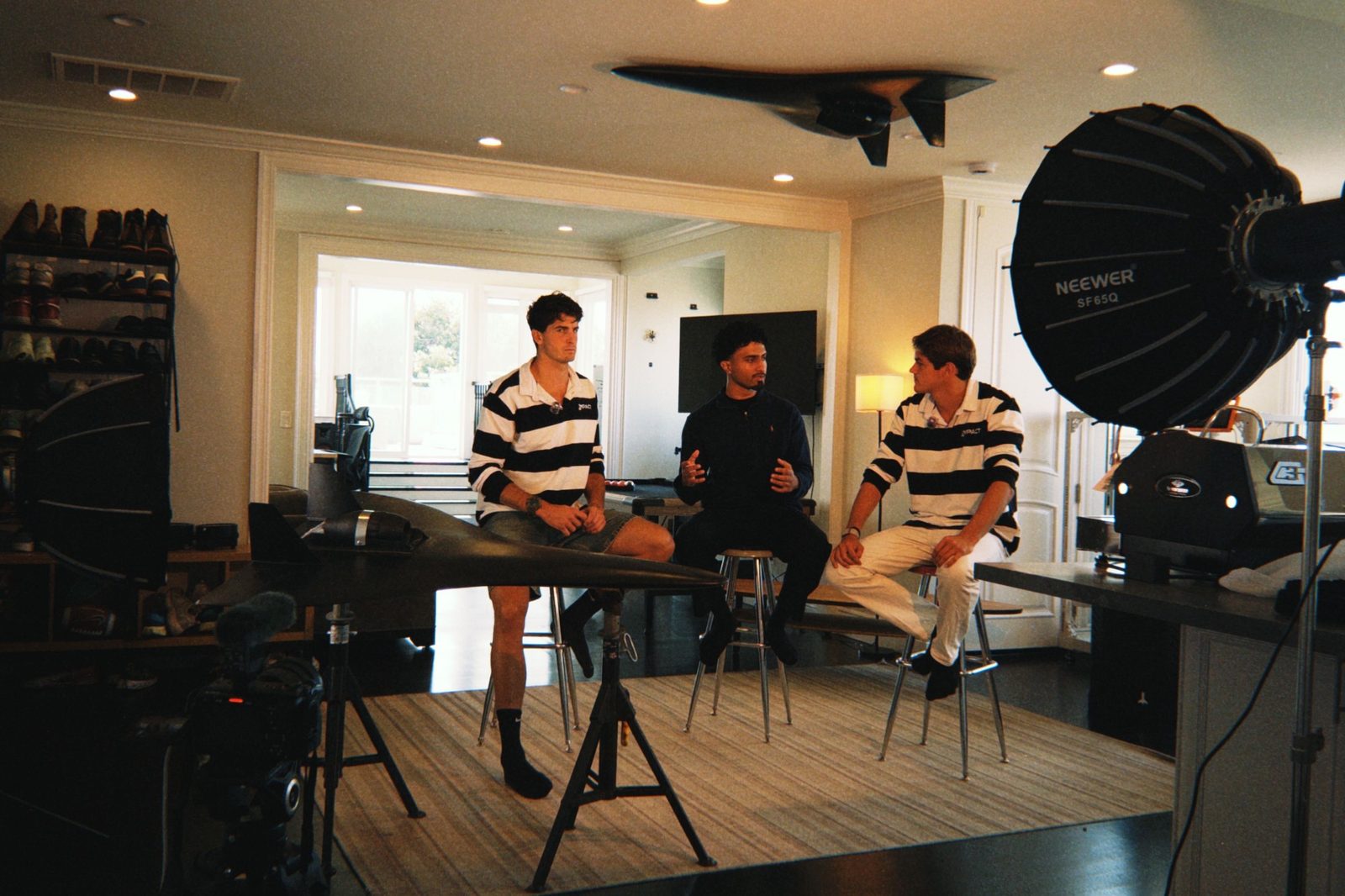 Behind the scenes on a Lyra Studio shoot