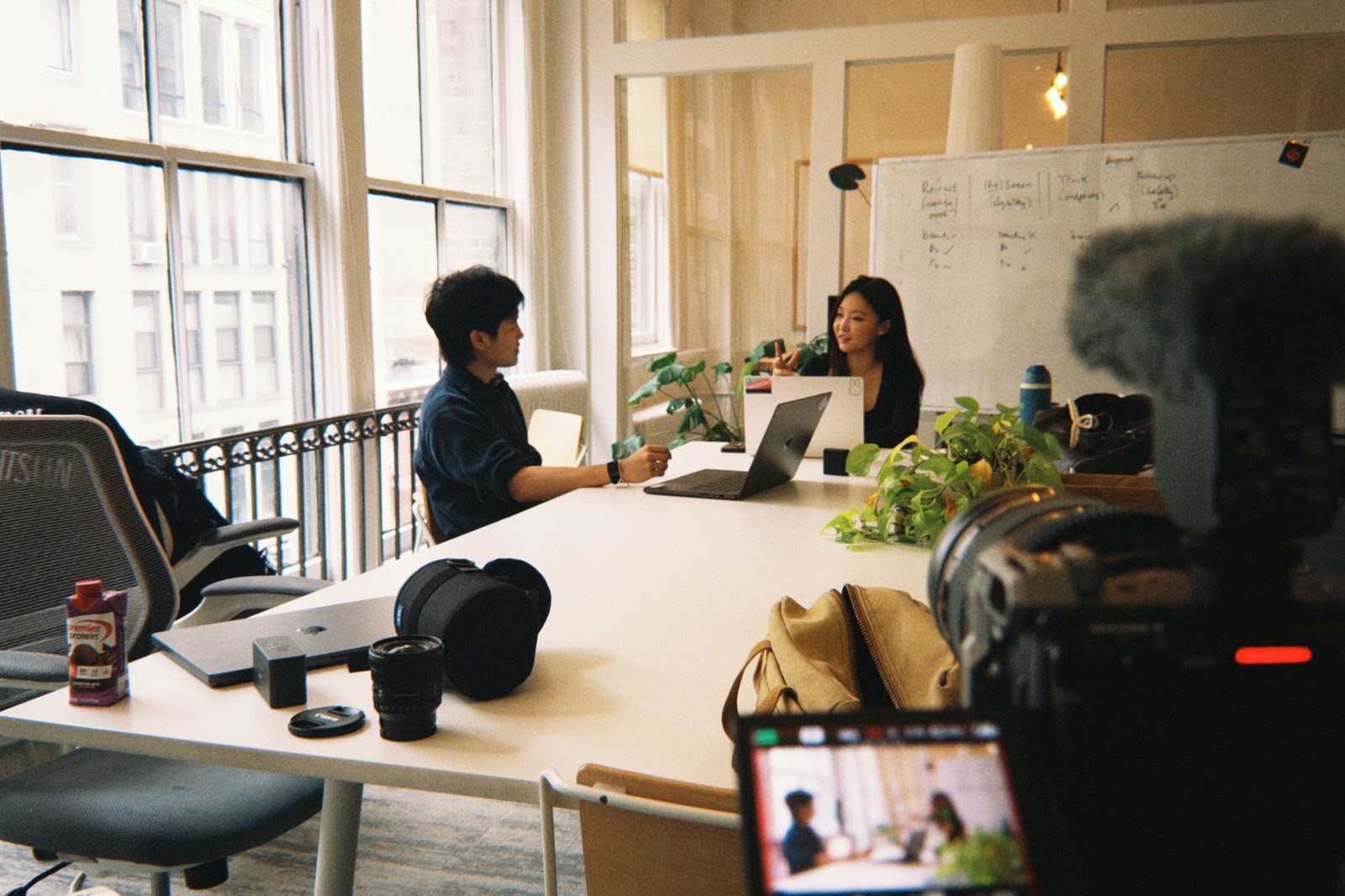 Behind the scenes on a Lyra Studio shoot